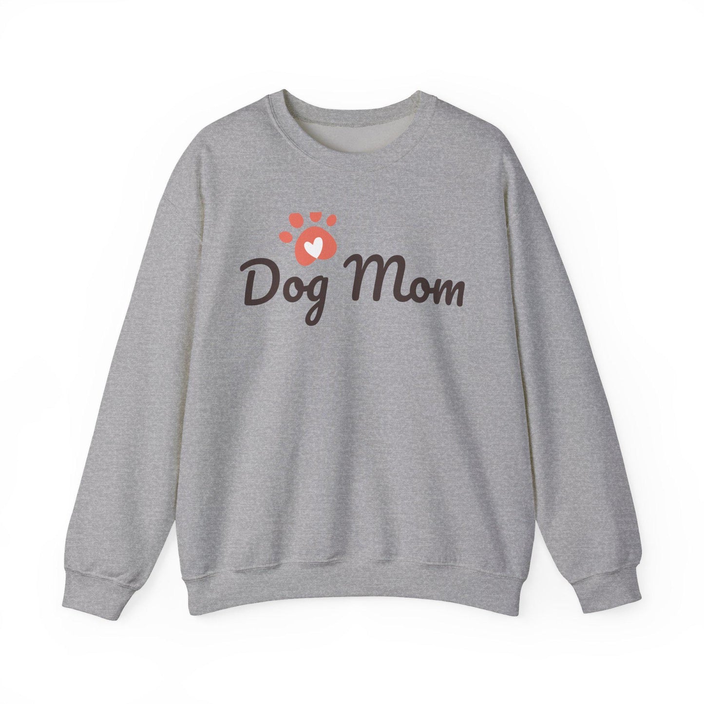 Dog Mom Crewneck Sweatshirt, Gift for Dog Lovers, Cozy Animal Lover Apparel, Pet Mom Sweatshirt, Perfect for Birthdays, Casual Wear | Loki's Shop Too