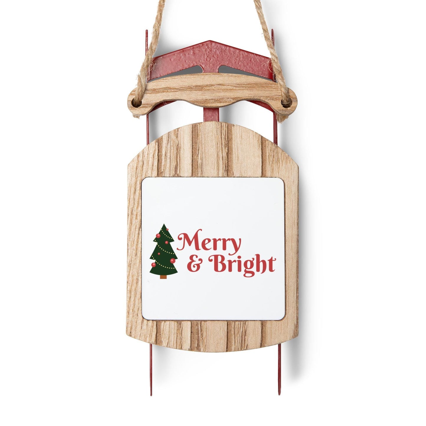 Personalized Sled Ornaments Holiday Gifts Stocking Stuffers Christmas Decor Custom Ornament Tree Decorations | Loki's Shop Too