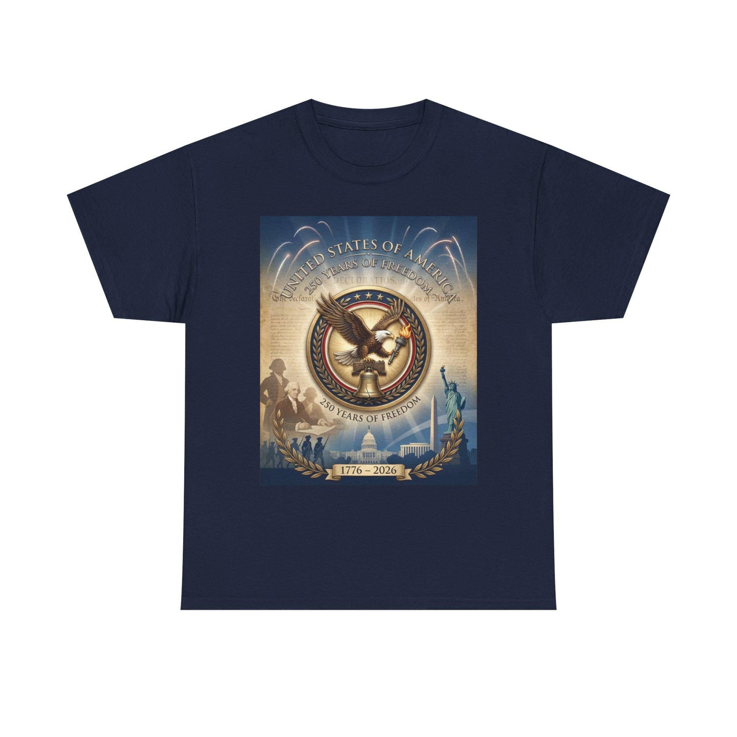 America 250th Anniversary T-Shirt | 1776–2026 USA 250 Years of Freedom Shirt | Patriotic Eagle Liberty Bell Graphic Tee | Semiquincentennial | Loki's Shop Too