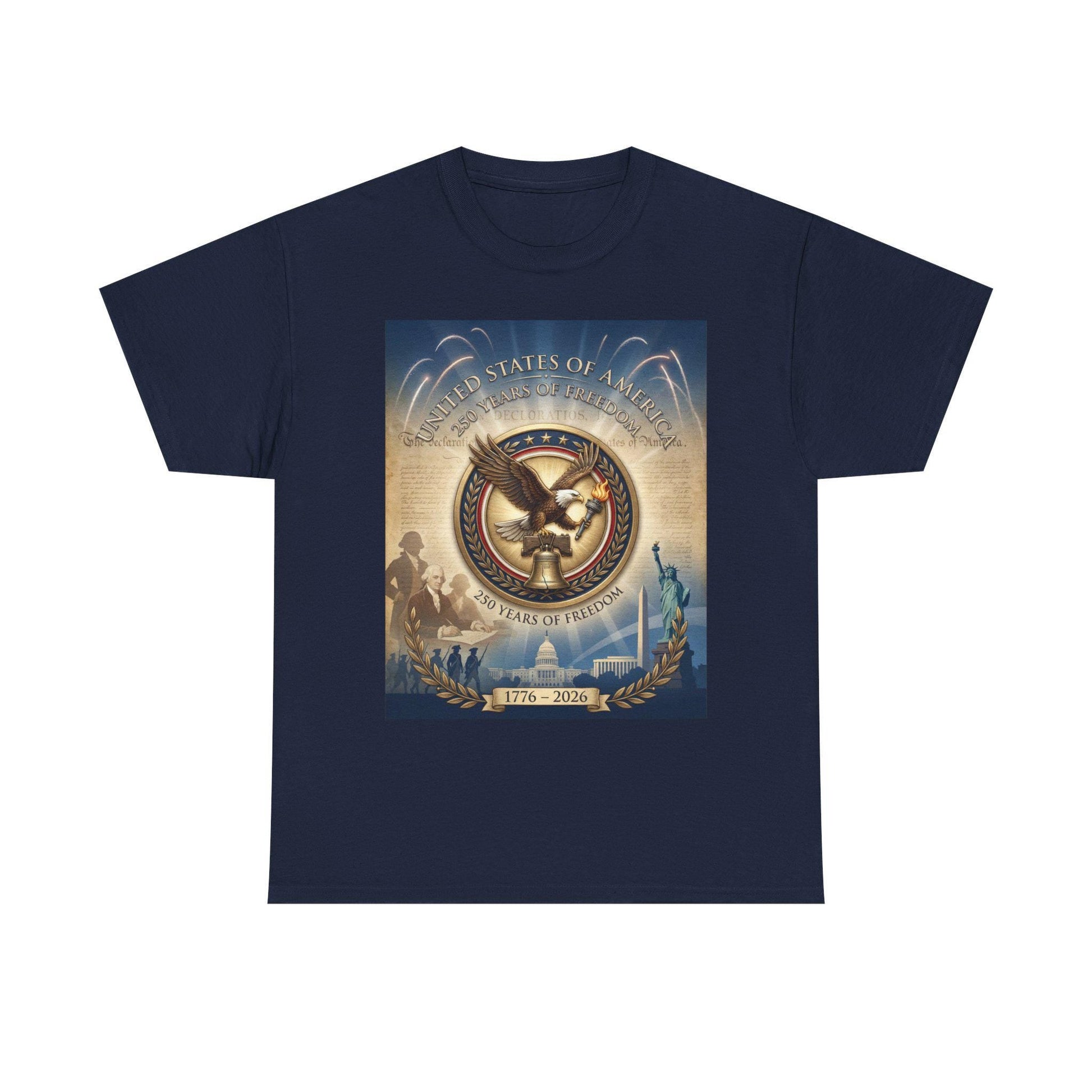 America 250th Anniversary T-Shirt | 1776–2026 USA 250 Years of Freedom Shirt | Patriotic Eagle Liberty Bell Graphic Tee | Semiquincentennial | Loki's Shop Too