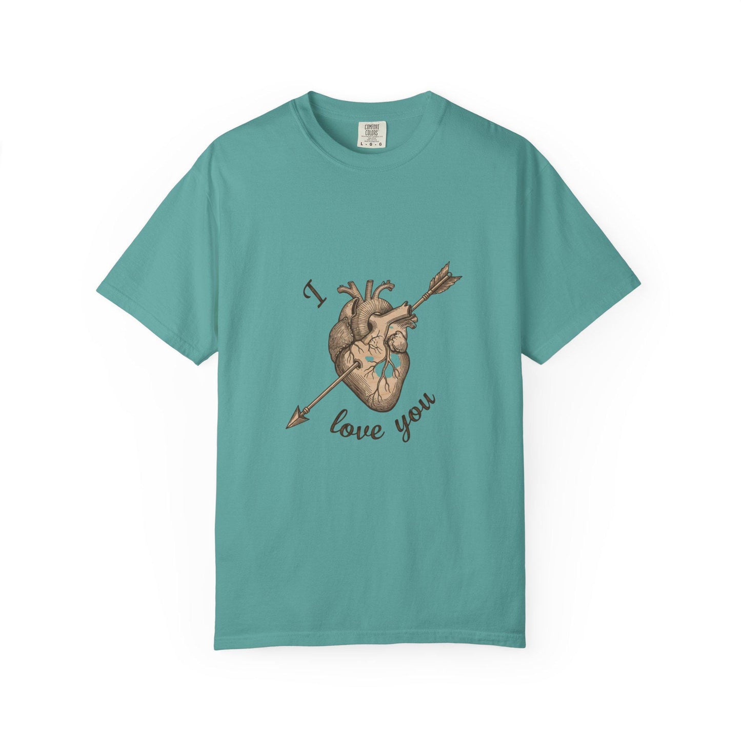 Anatomical Heart "I Love You" T-Shirt Romantic Medical Illustration Tee | Loki's Shop Too