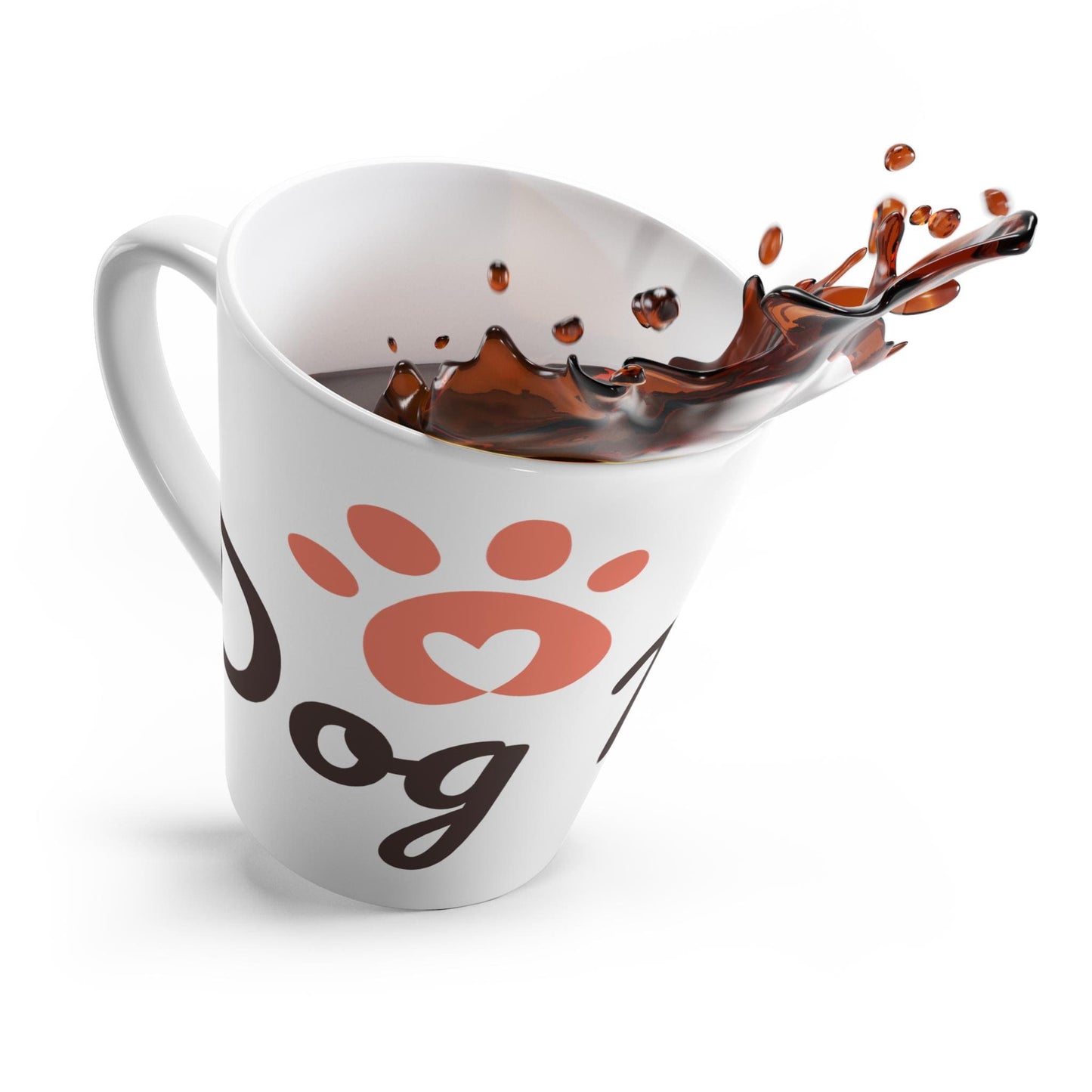 Dog Mom Latte Mug, Pet Lover Gift