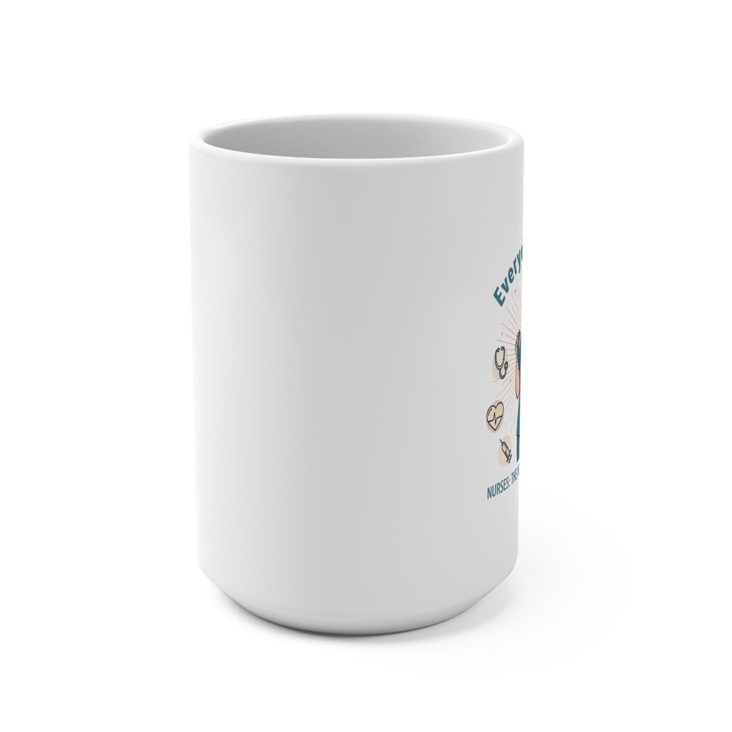 Nurse Appreciation Illustration Mug 15oz | Nurse Coffee Cup | Loki's Shop Too