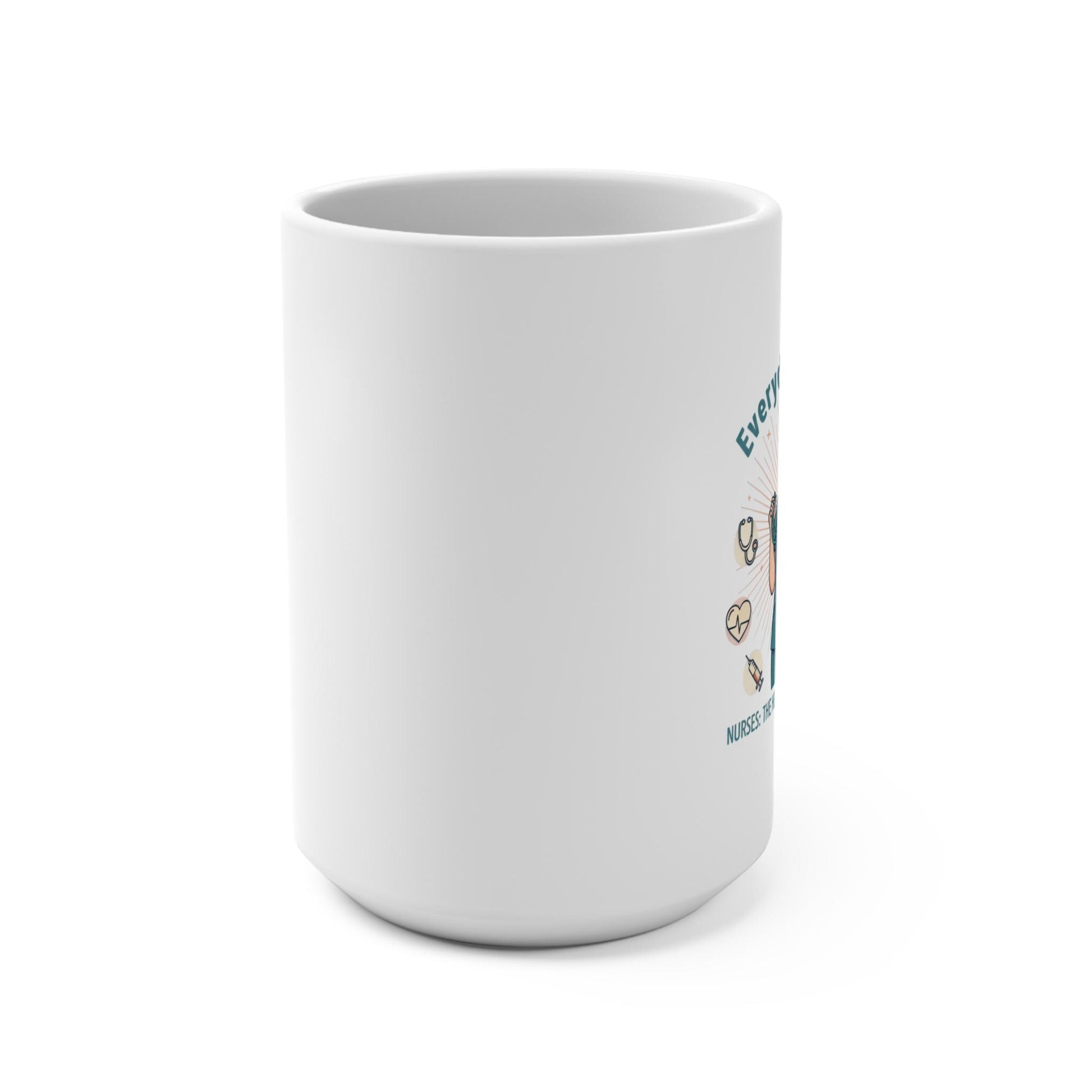 Nurse Appreciation Illustration Mug 15oz | Nurse Coffee Cup | Loki's Shop Too