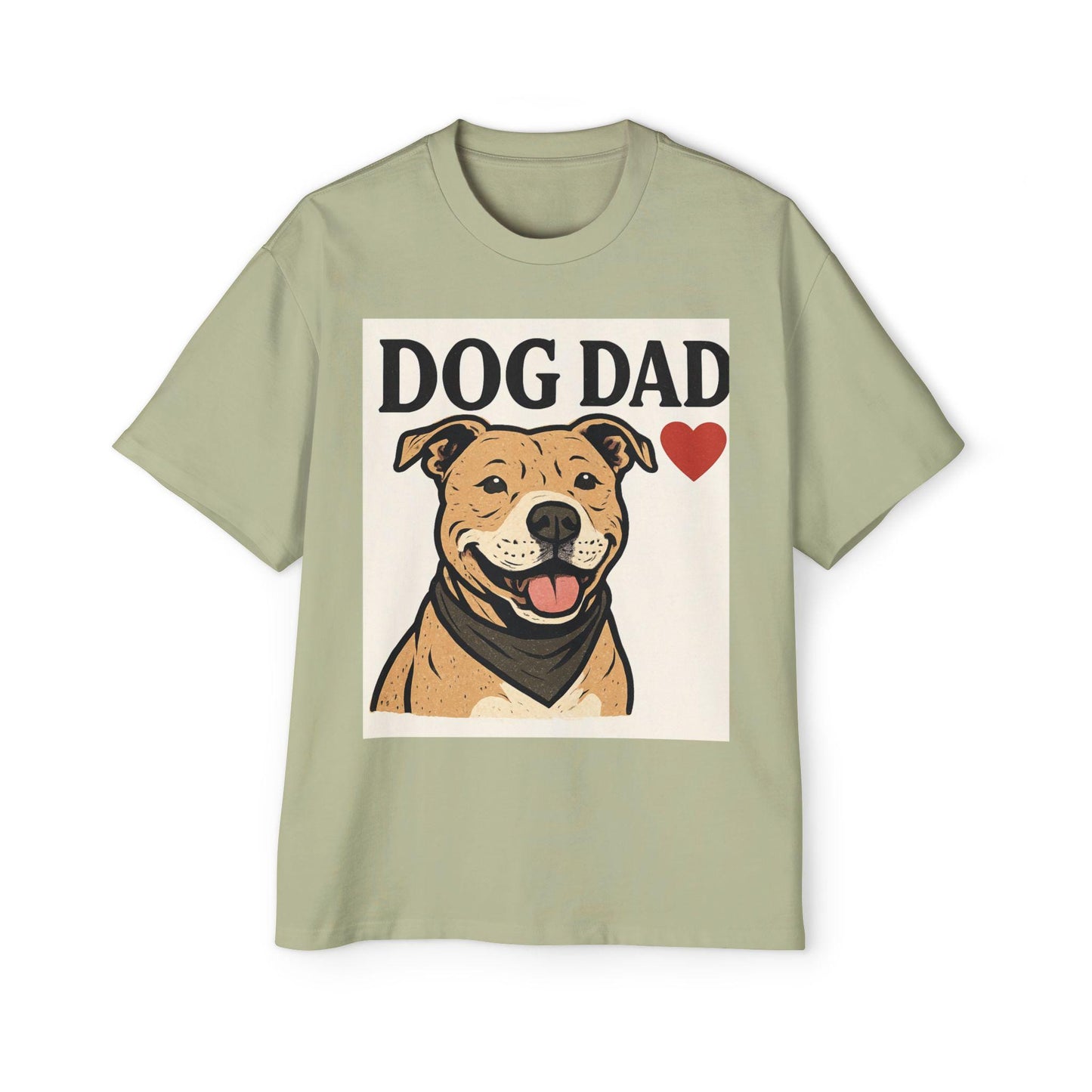Dog Dad Heavy Oversized Tee, Funny Pet Lover Shirt, Perfect Gift for Dog Dads, Casual Wear, Birthday Gift | Loki's Shop Too