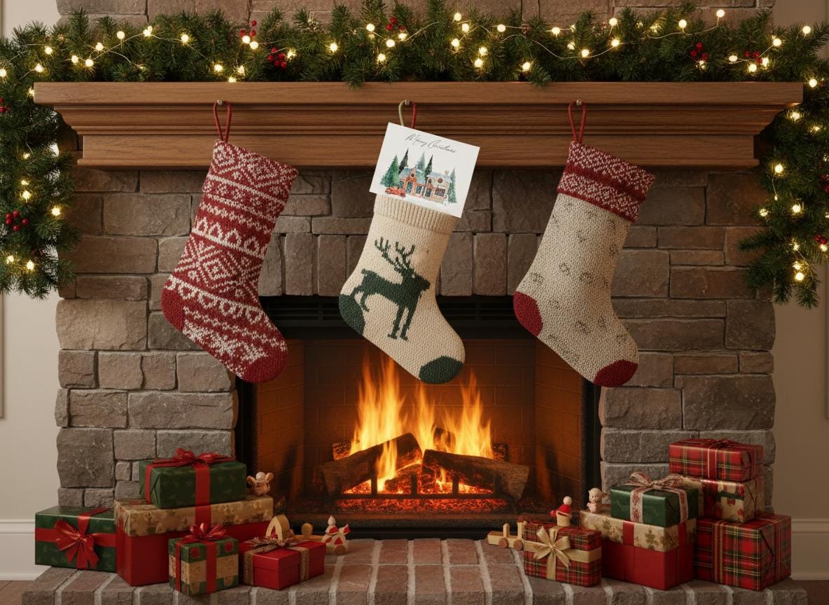 Editable Christmas Photo Card Template Holiday Printable (Digital Download) | Loki's Shop Too