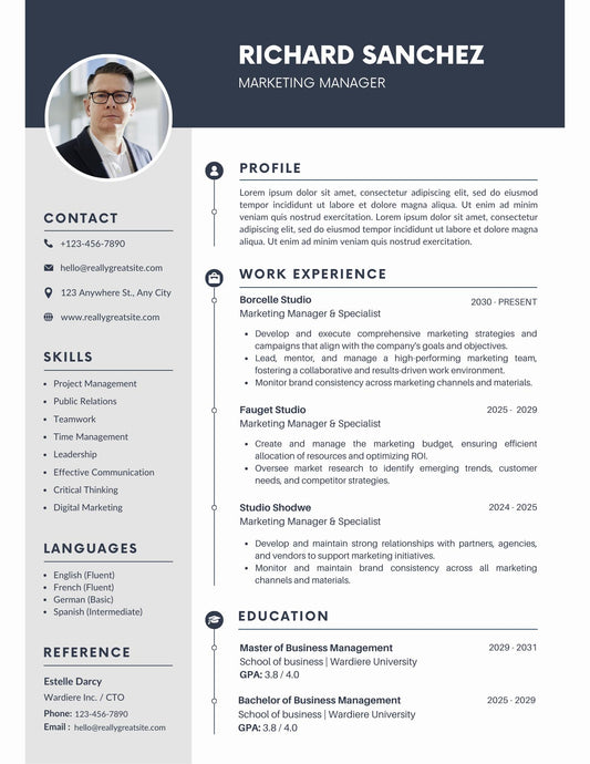 ATS Optimized | Resume & Cover Letter Template Bundle  | Canva Customizable | Loki's Shop Too