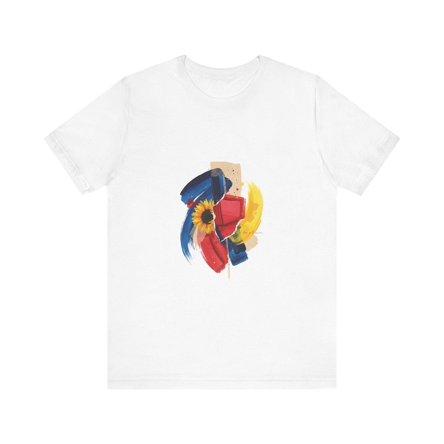 Abstract Floral Brushstrokes Tee Artsy Painterly Floral Graphic T-Shirt | Loki's Shop Too