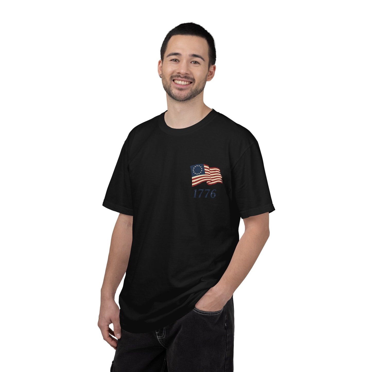 America 250th Anniversary Shirt | Revolutionary War Flag Tee, Patriotic USA Freedom (1776-2026) | Loki's Shop Too