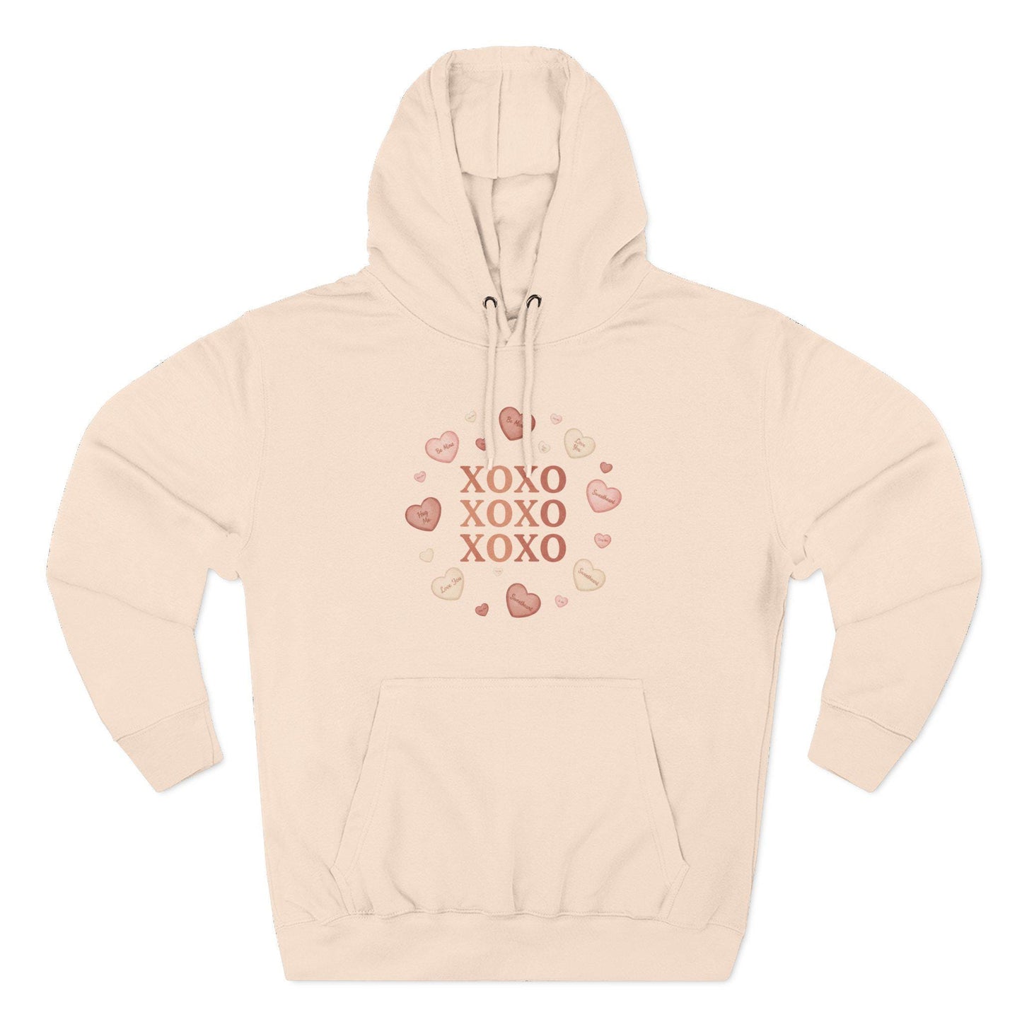 XOXO Heart Wreath Hoodie | Valentine Kisses Pullover