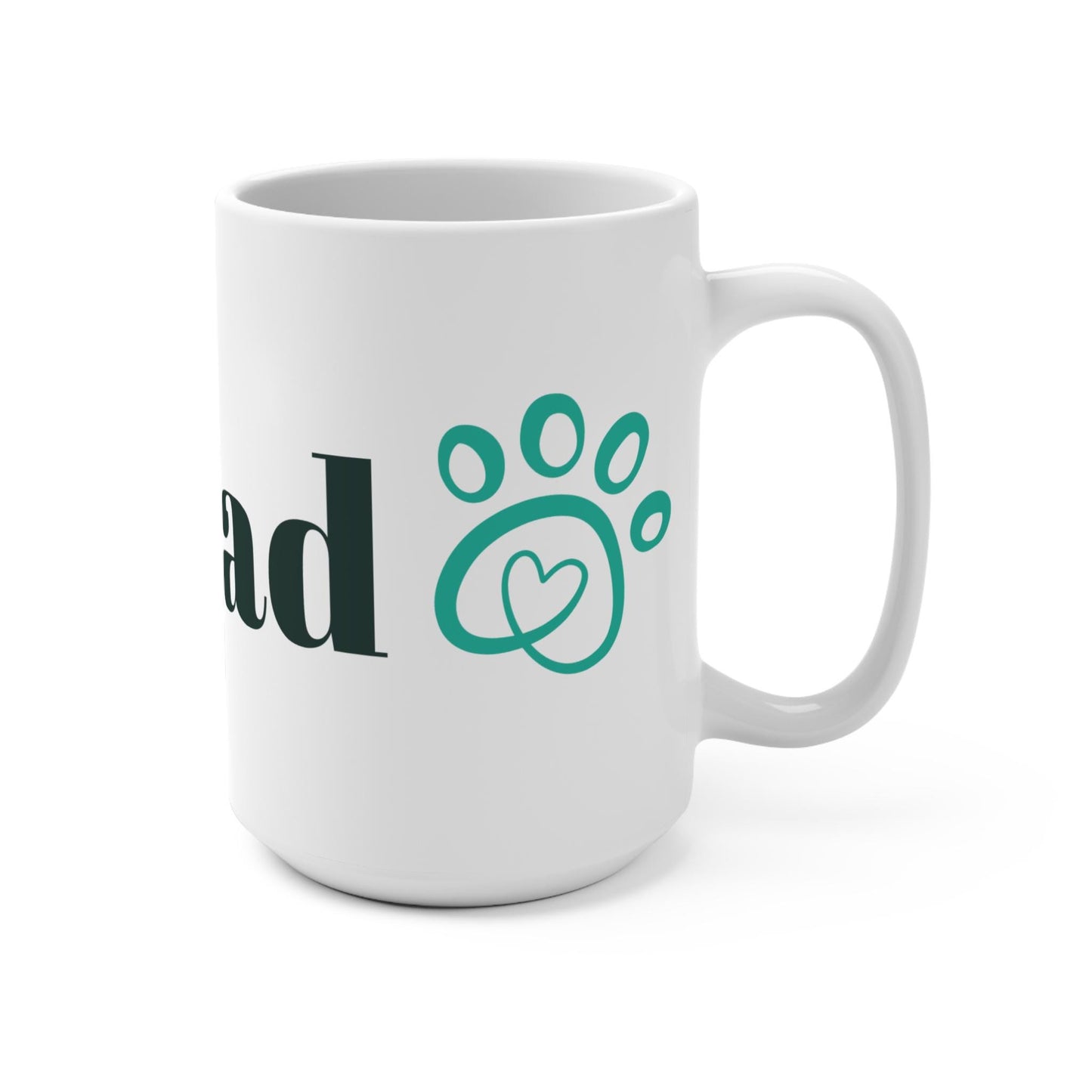 Paw Print Mug, Dog Dad Gift, Pet Lover Coffee Cup | Loki's Shop Too