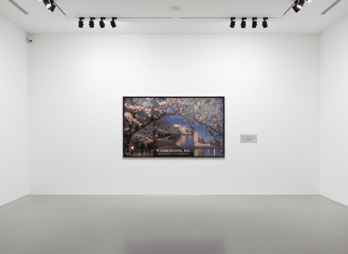 Washington DC Jefferson Memorial Cherry Blossom Art (Digital Download) | Loki's Shop Too