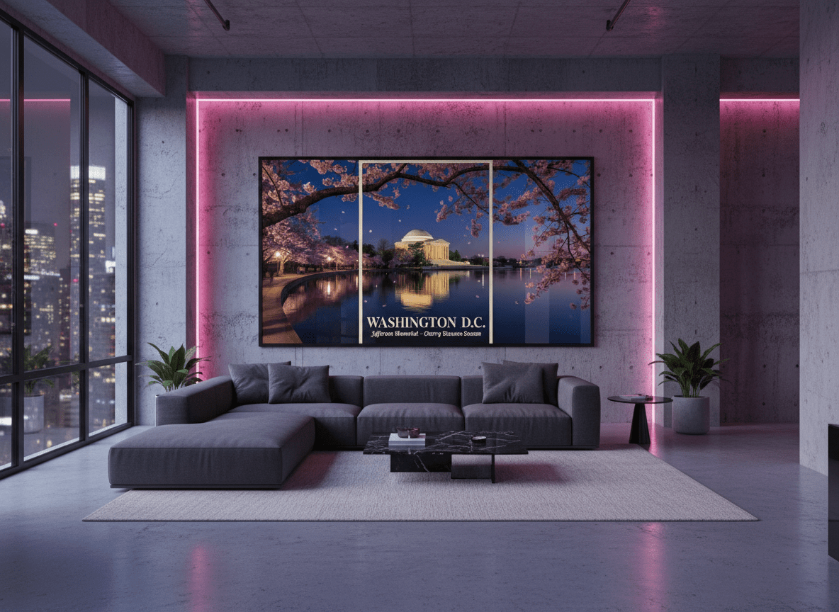 Washington DC Jefferson Memorial Cherry Blossom Art (Digital Download) | Loki's Shop Too