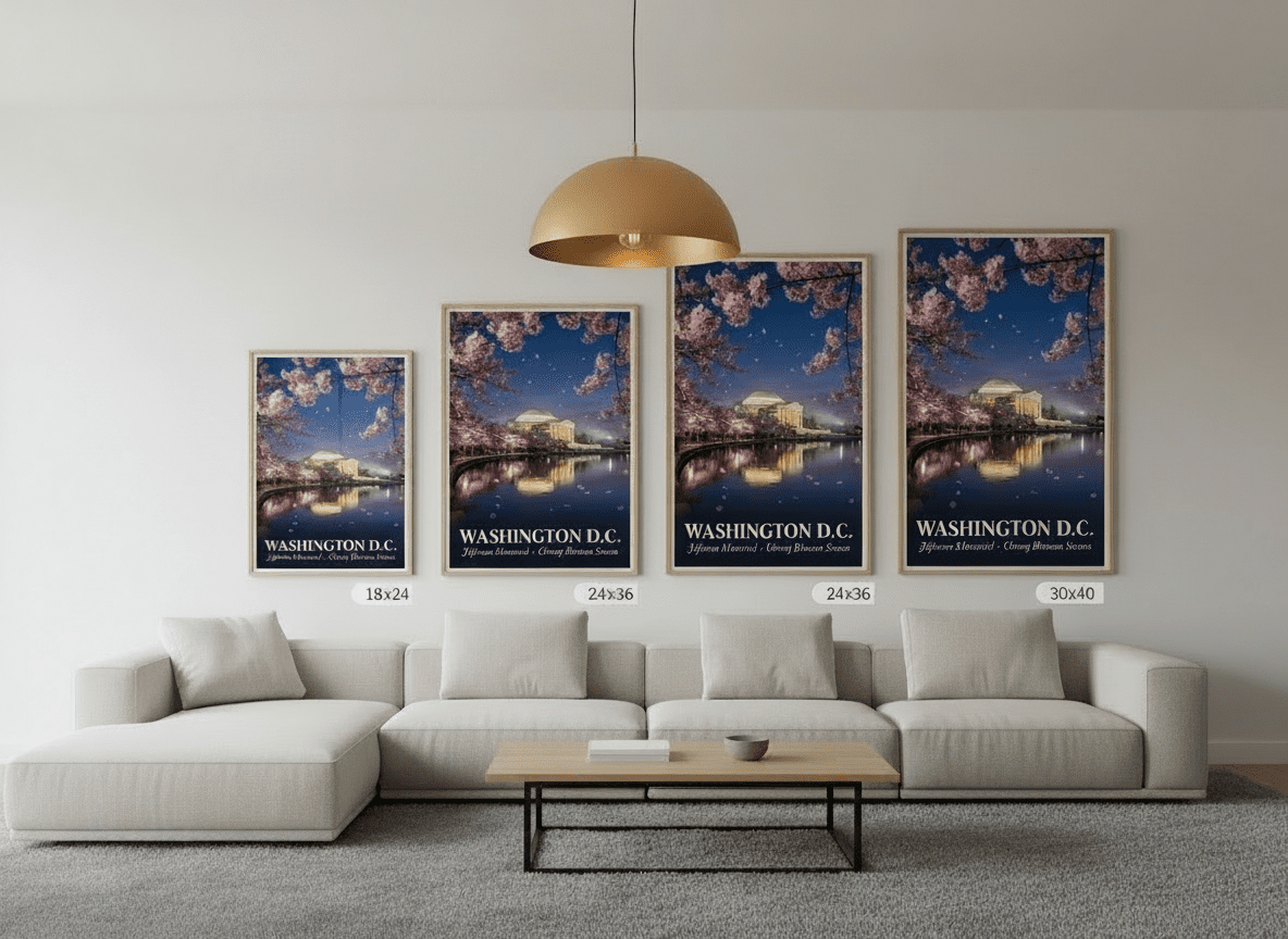 Washington DC Jefferson Memorial Cherry Blossom Art (Digital Download) | Loki's Shop Too
