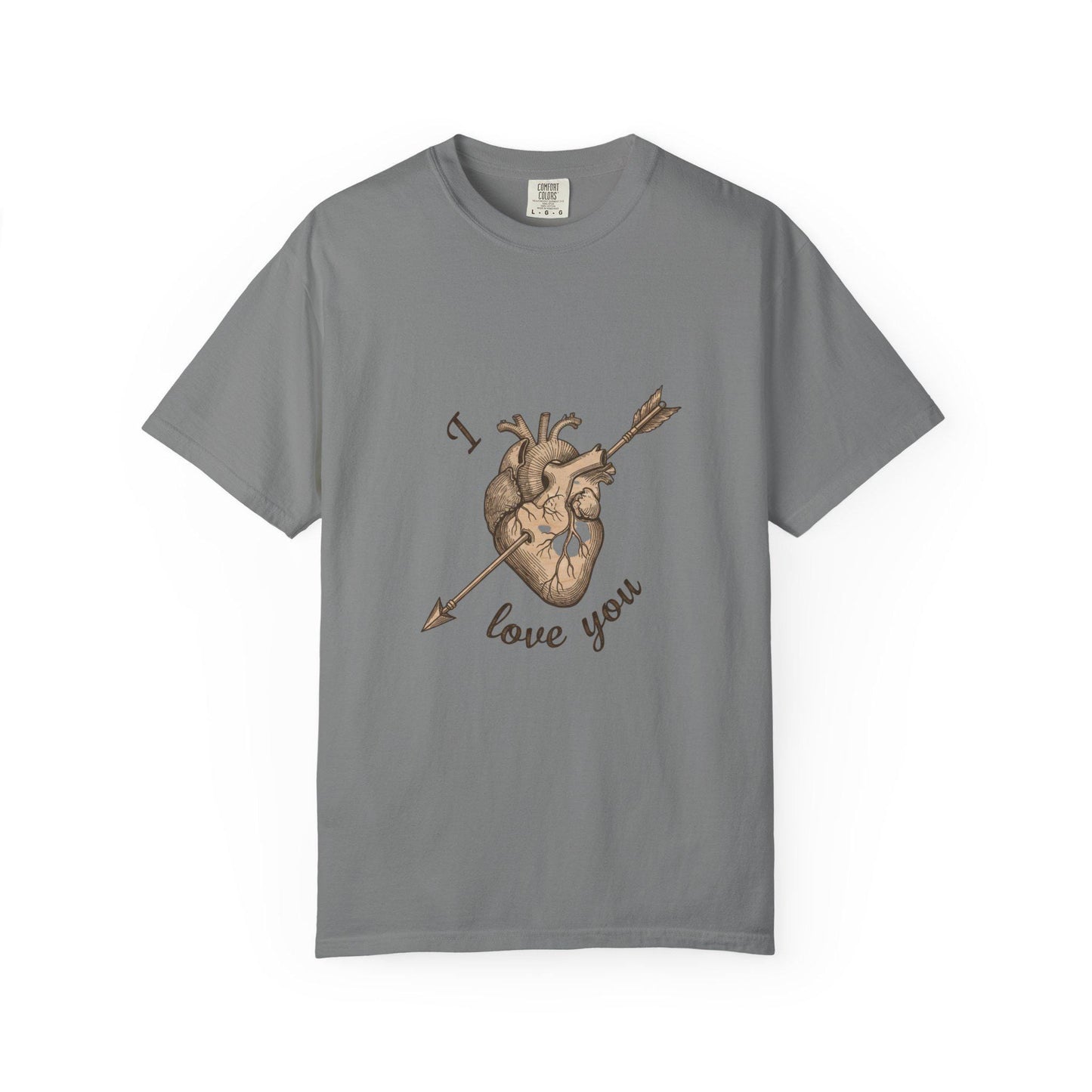 Anatomical Heart "I Love You" T-Shirt Romantic Medical Illustration Tee | Loki's Shop Too