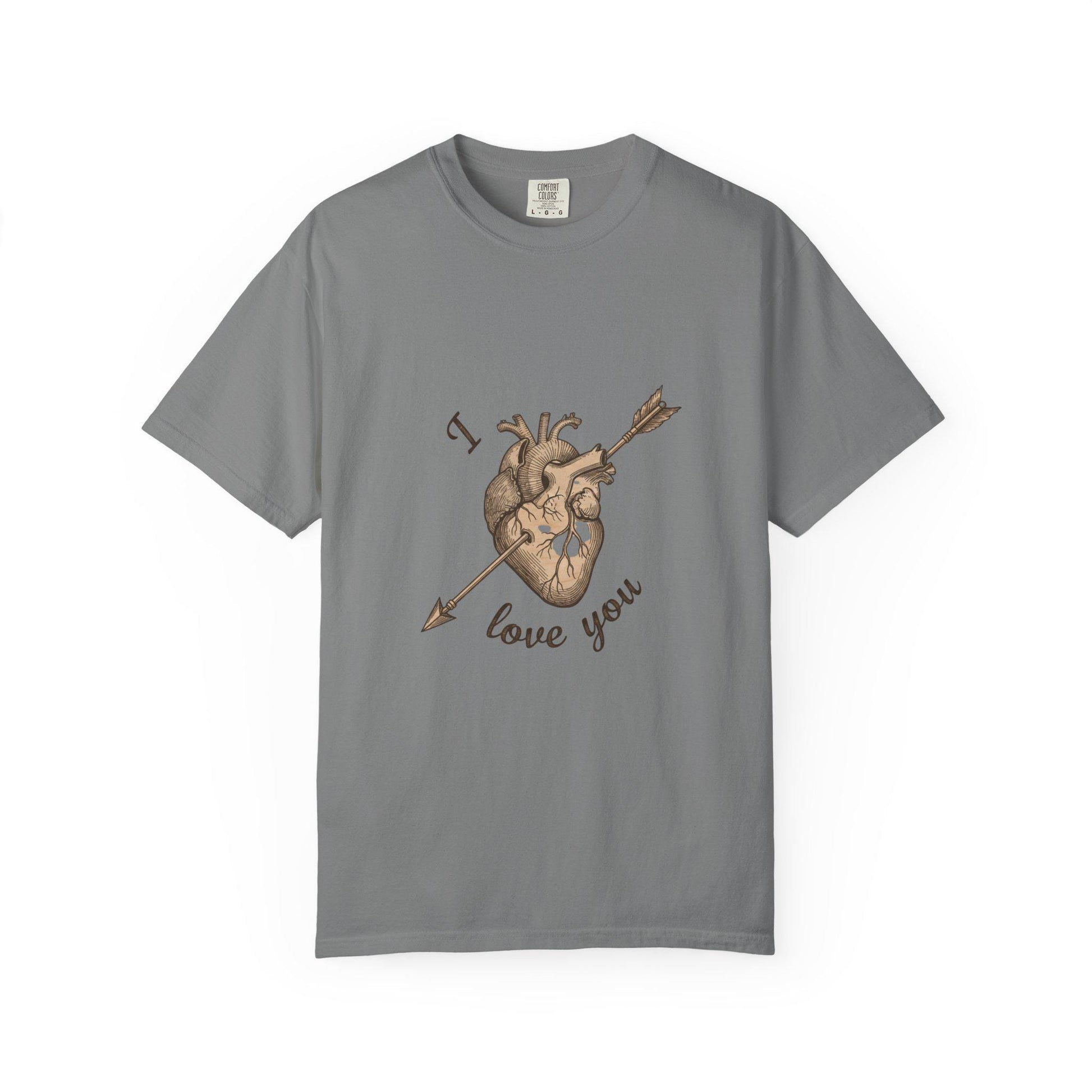 Anatomical Heart "I Love You" T-Shirt Romantic Medical Illustration Tee | Loki's Shop Too
