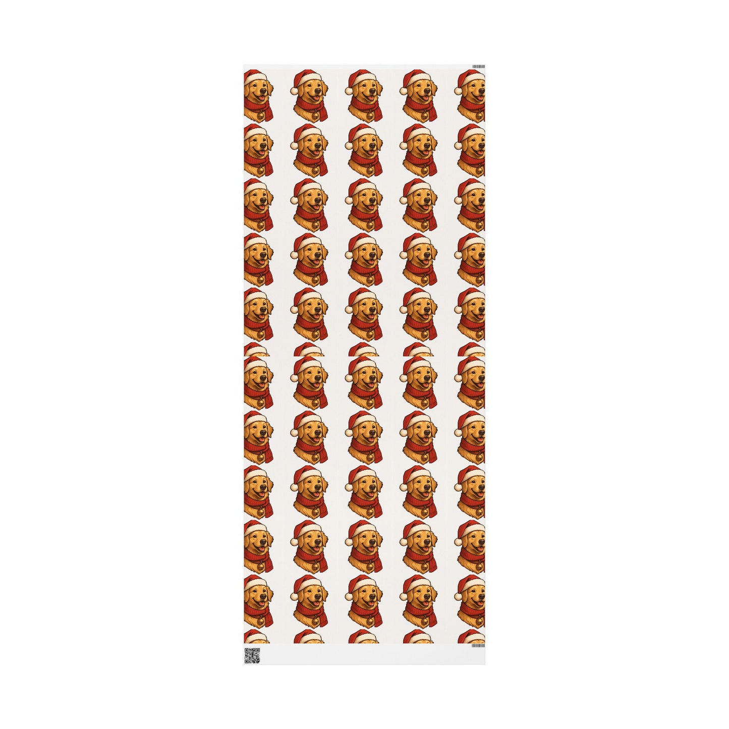 Golden Retriever Santa Wrapping Paper, Christmas Dog Gift Wrap | Loki's Shop Too