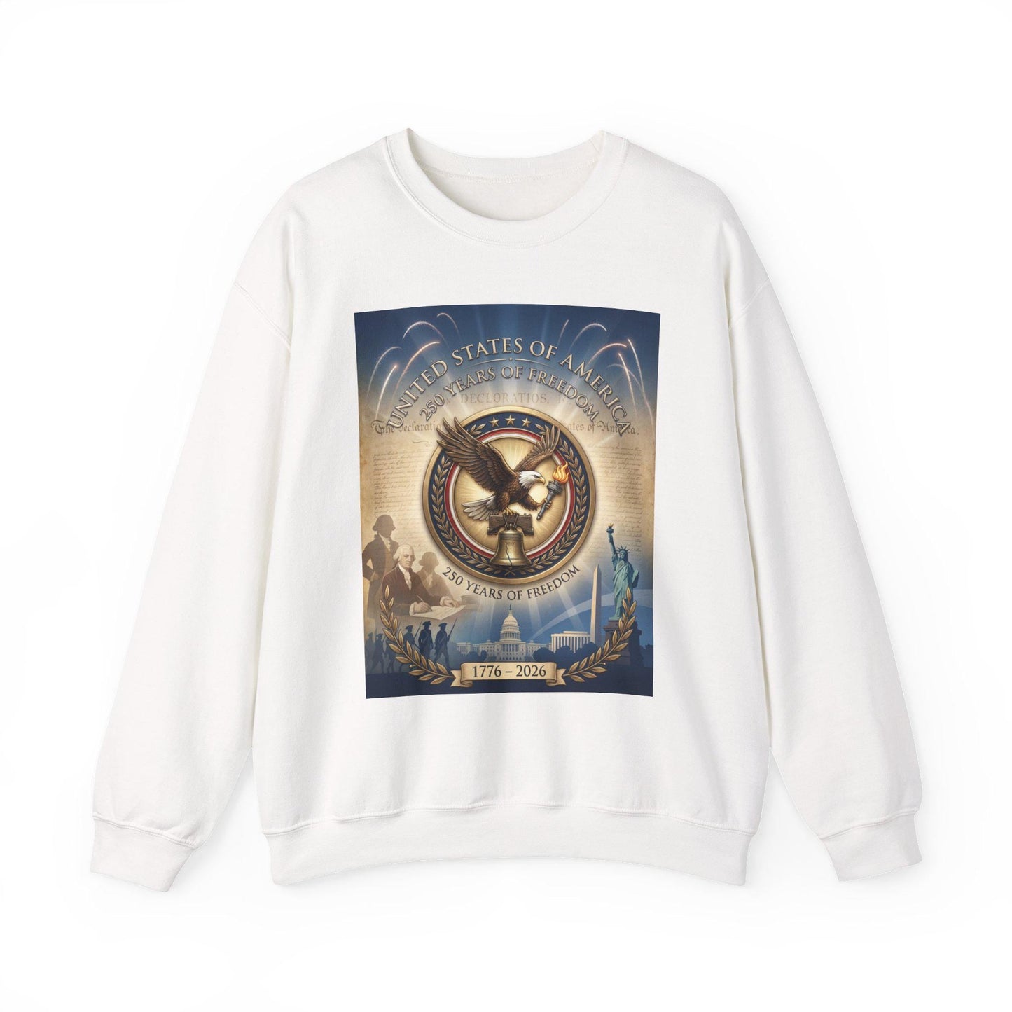 250th Anniversary America Graphic Crewneck Sweatshirt | Patriotic | Loki's Shop Too