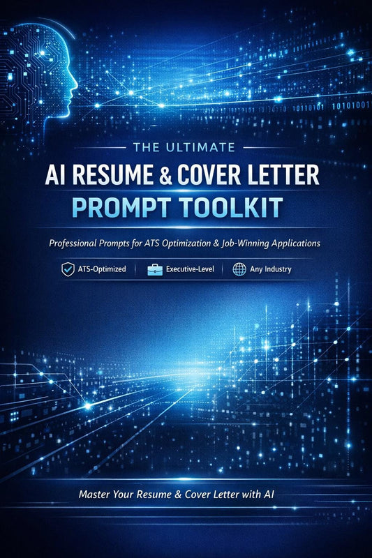 AI Resume and Cover Letter Prompt Toolkit | ATS Optimization (PDF Downloadable)
