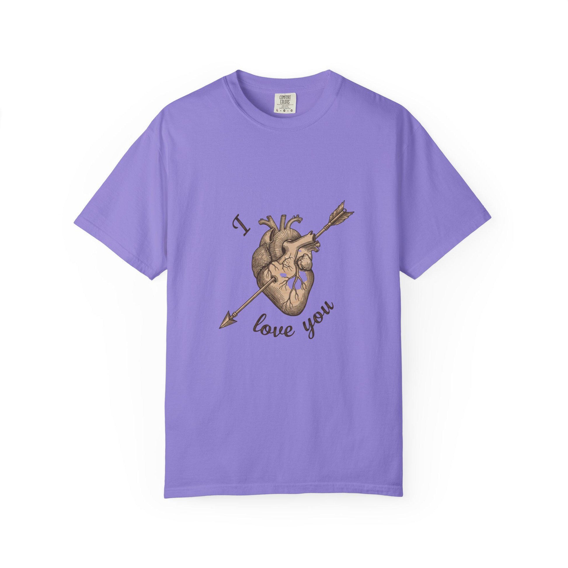 Anatomical Heart "I Love You" T-Shirt Romantic Medical Illustration Tee | Loki's Shop Too