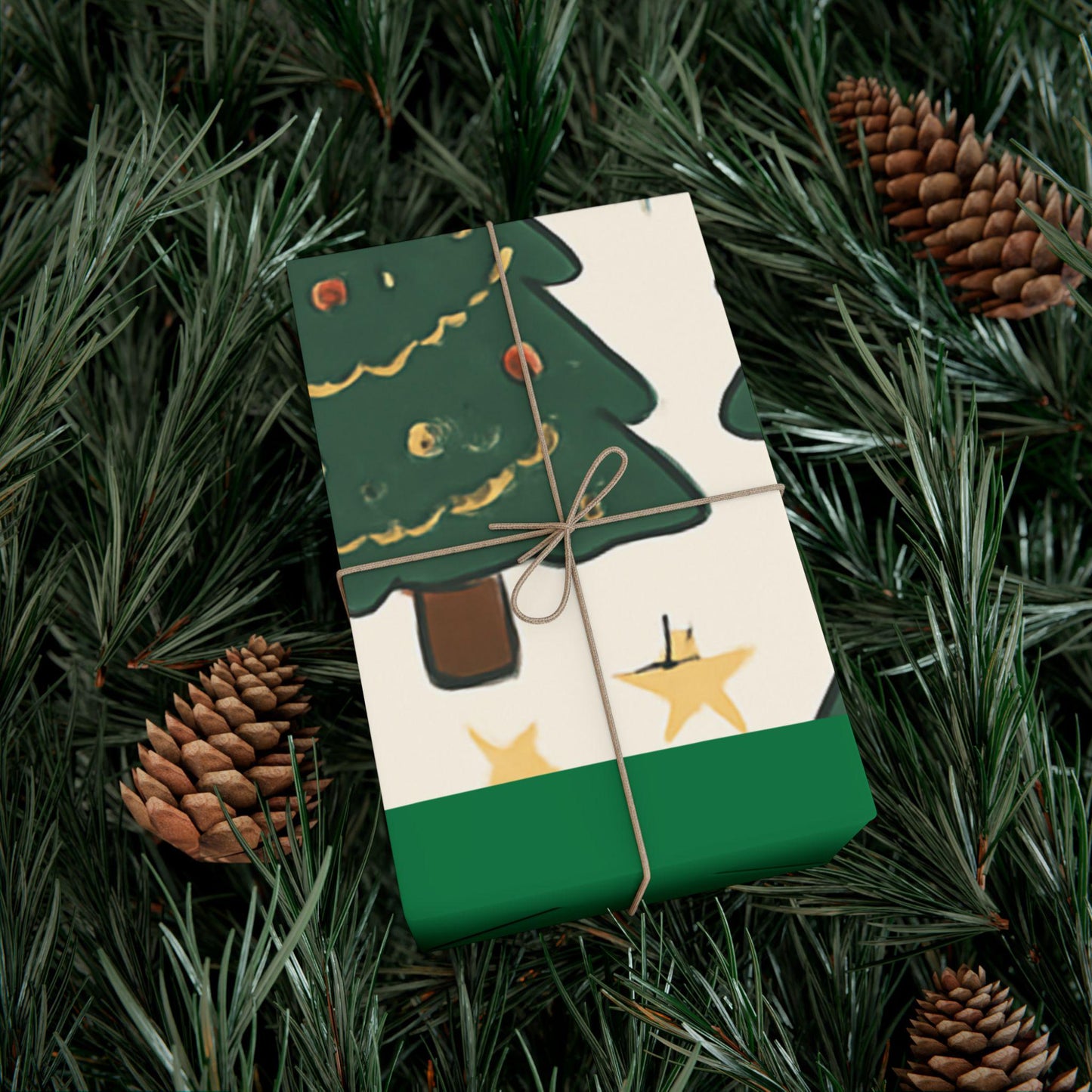 Merry Christmas Gift Wrap Santa Snowman Design Eco-Friendly | Loki's Shop Too