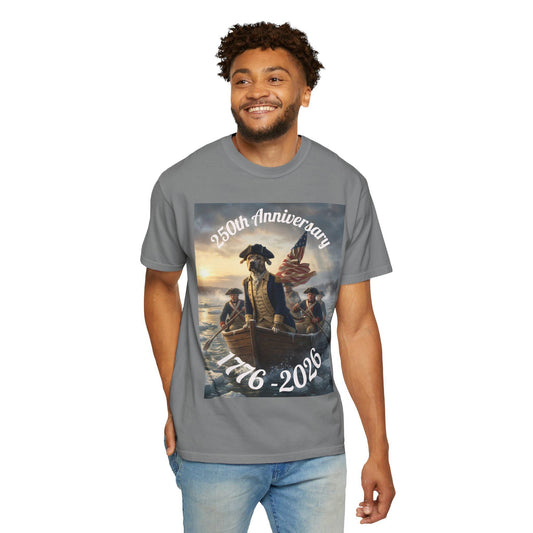 250th Anniversary Shirt, Washington (Loki) Crossing the Deleware, Comfort Colors Tee | Loki's Shop Too