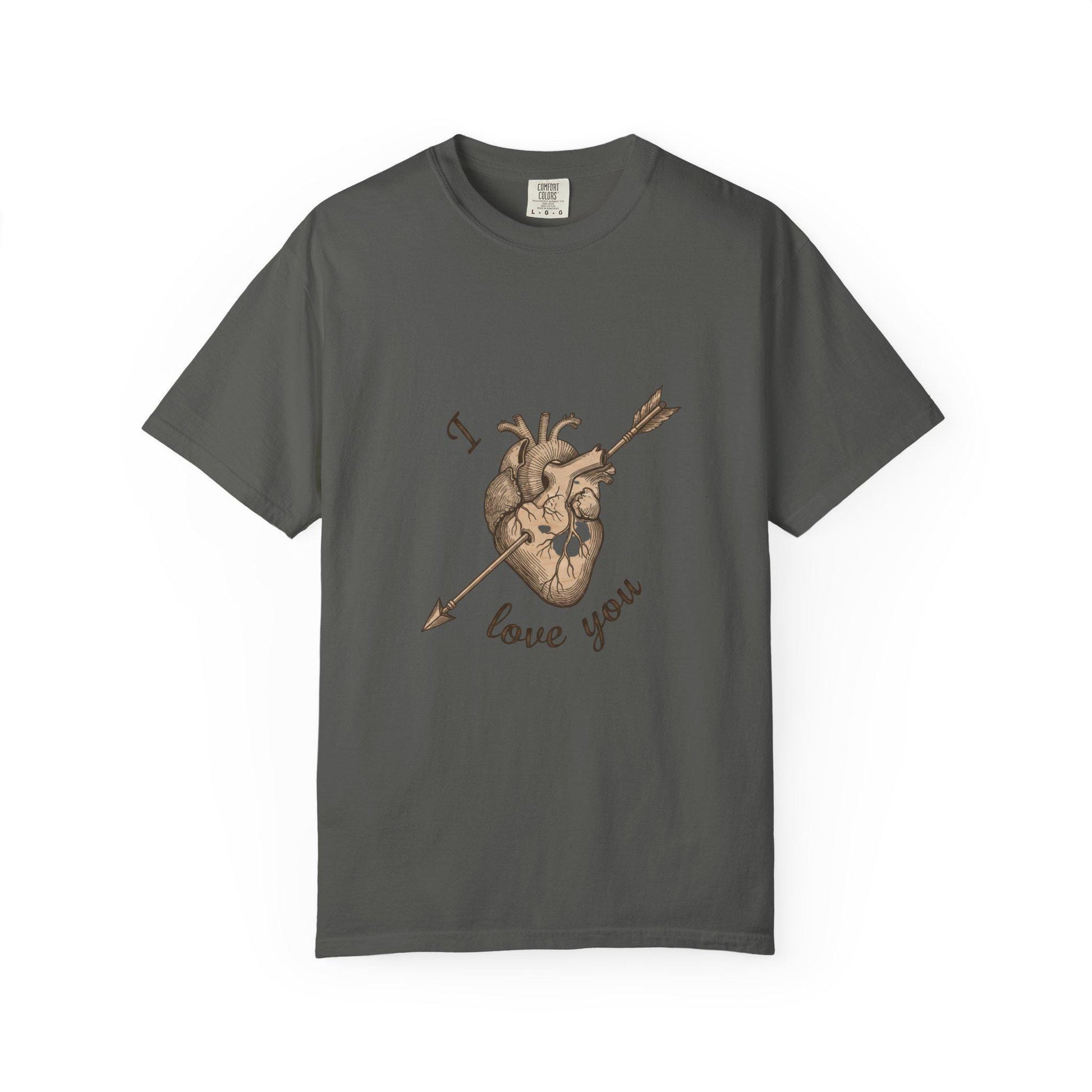 Anatomical Heart "I Love You" T-Shirt Romantic Medical Illustration Tee | Loki's Shop Too