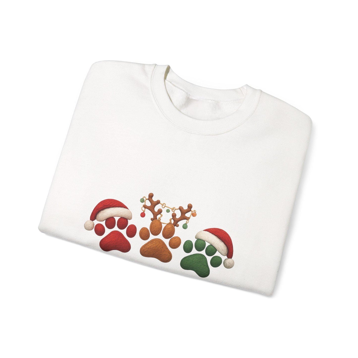 Santas Little Helpers Reindeer Paw Print Sweatshirt | Loki's Shop Too