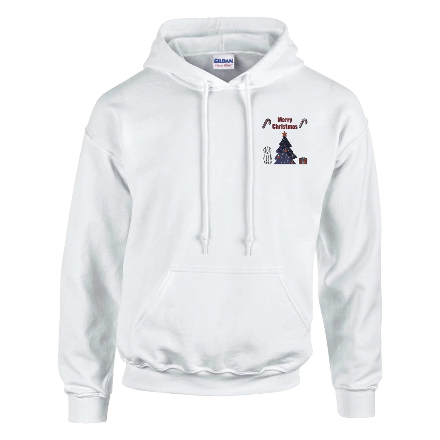 Merry Christmas Dog Hoodie Unisex Holiday Pullover | Loki's Shop Too