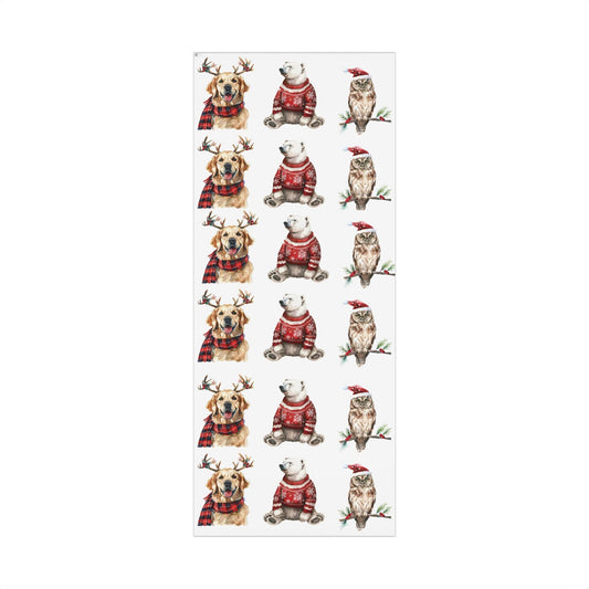 polar bear christmas wrapping paper festive gift wrap