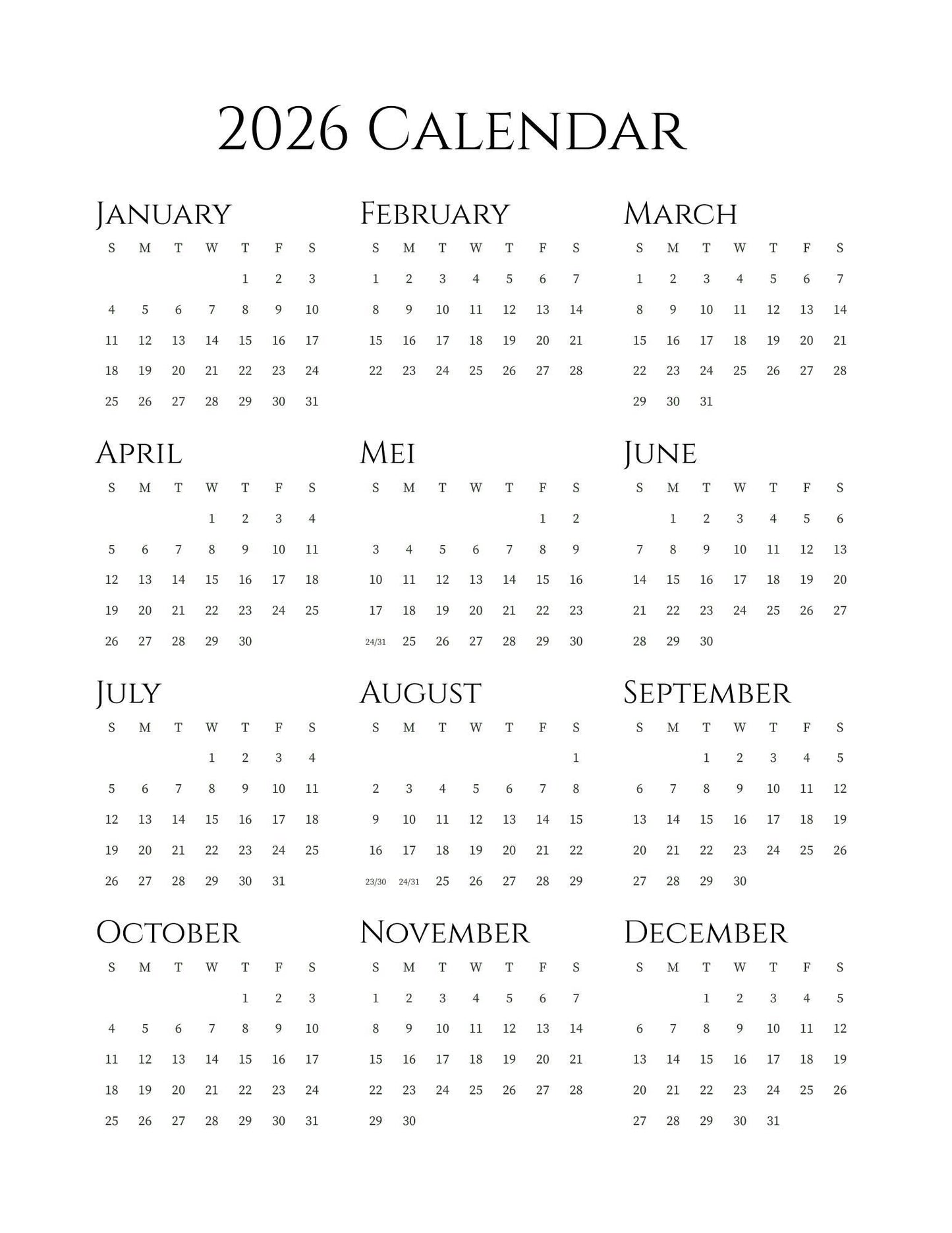 2026 Personal Planner | Goal Setting Calendar | New Year Organization | Weekly & Monthly Layout | Achieve Your Dreams | Loki's Shop Too