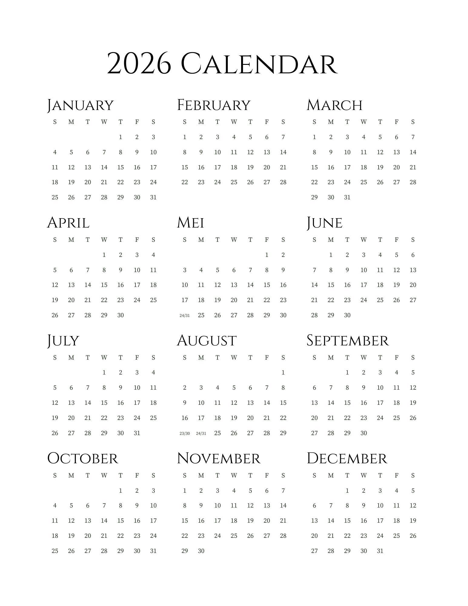 2026 Personal Planner | Goal Setting Calendar | New Year Organization | Weekly & Monthly Layout | Achieve Your Dreams | Loki's Shop Too