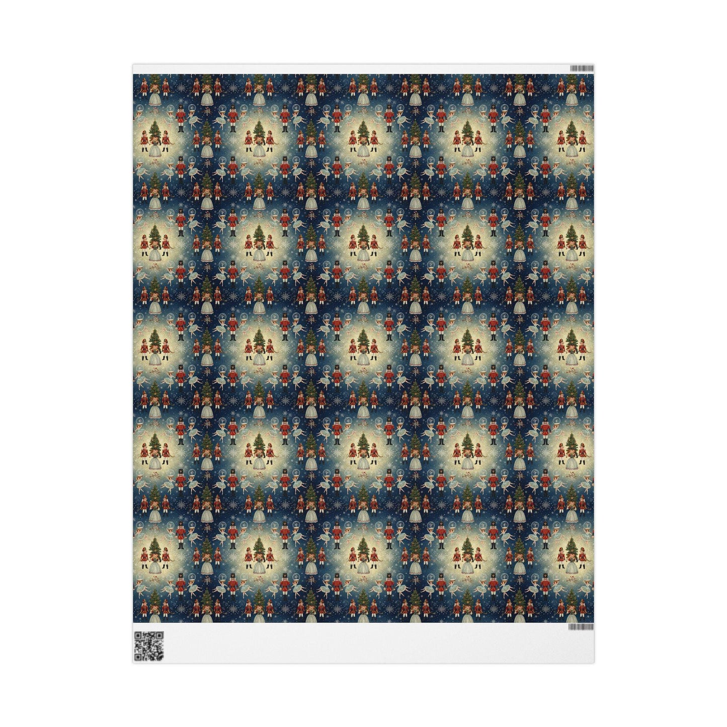 Christmas Nutcracker Gift Wrap Festive Holiday Wrapping Paper | Loki's Shop Too