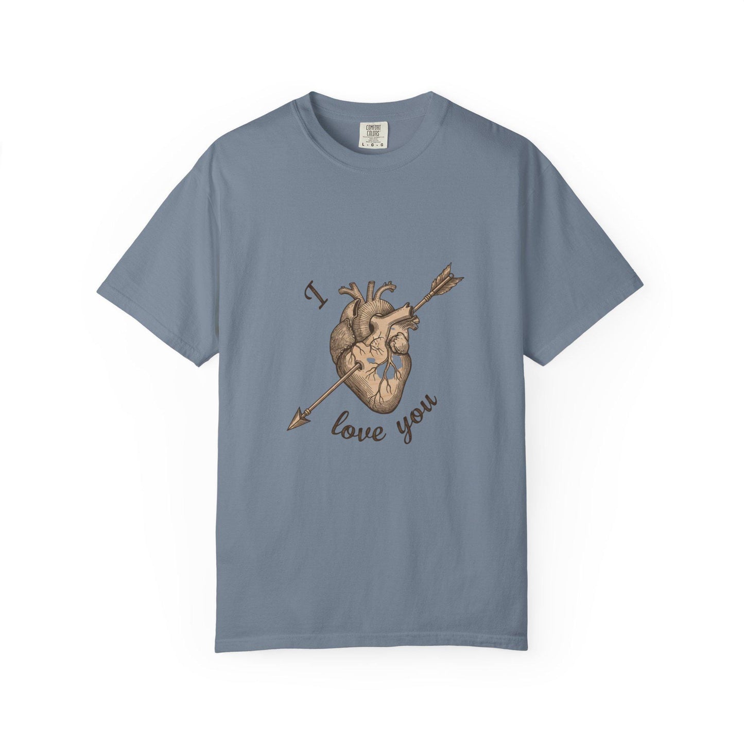 Anatomical Heart "I Love You" T-Shirt Romantic Medical Illustration Tee