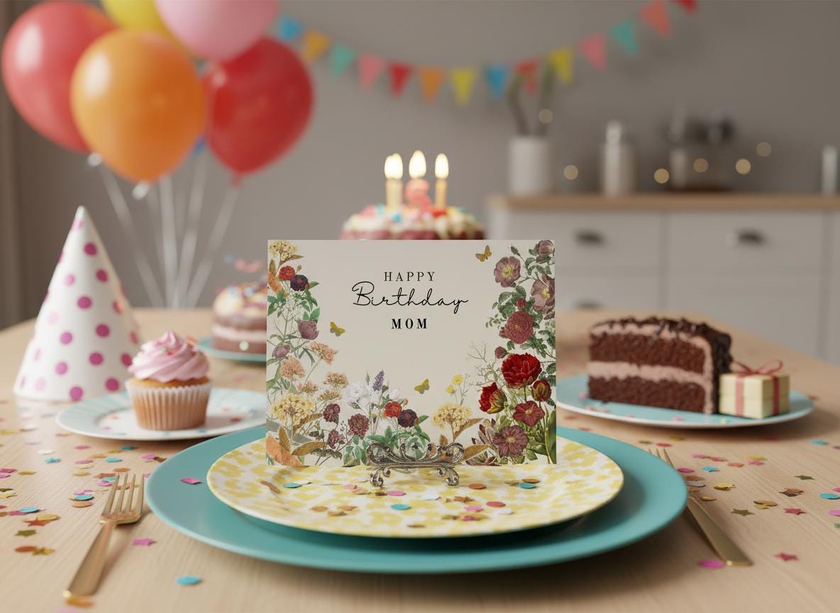 Animated Floral Birthday eCard | Editable Canva Template (Digital Download) | Loki's Shop Too