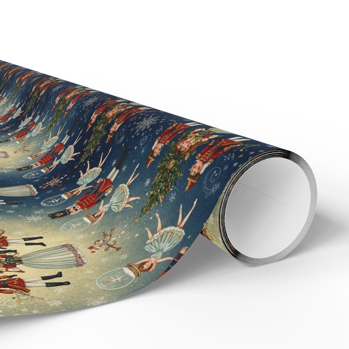 Christmas Nutcracker Gift Wrap Festive Holiday Wrapping Paper | Loki's Shop Too