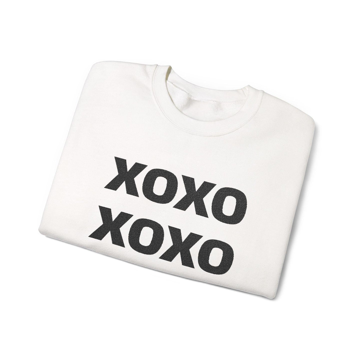 xoxo block letters sweatshirt