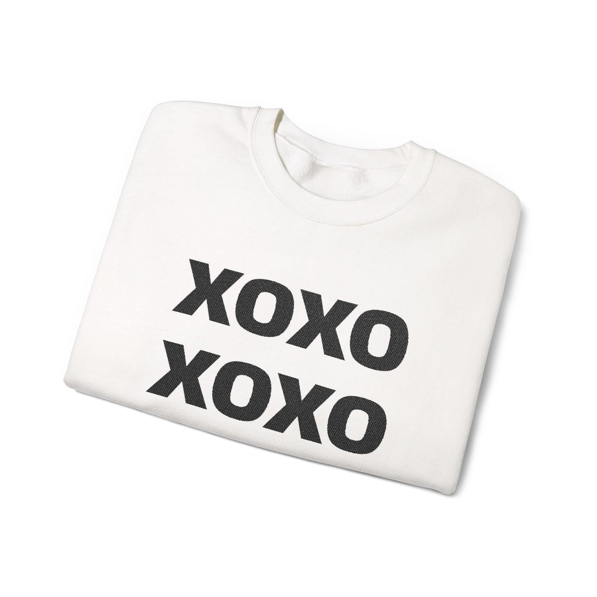 xoxo block letters sweatshirt