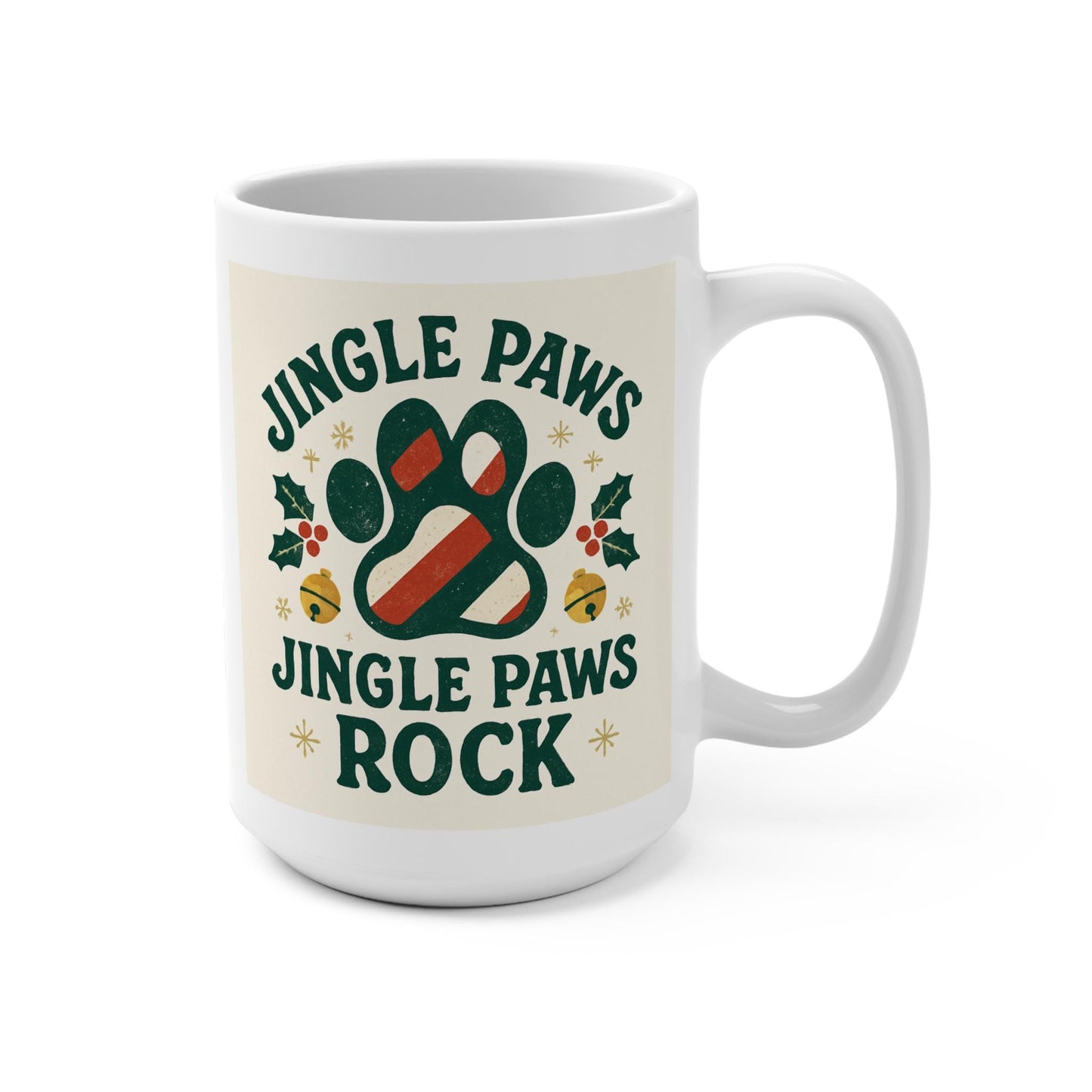 Jingle Paws Ceramic Mug Dog Lover Christmas Gift | Loki's Shop Too