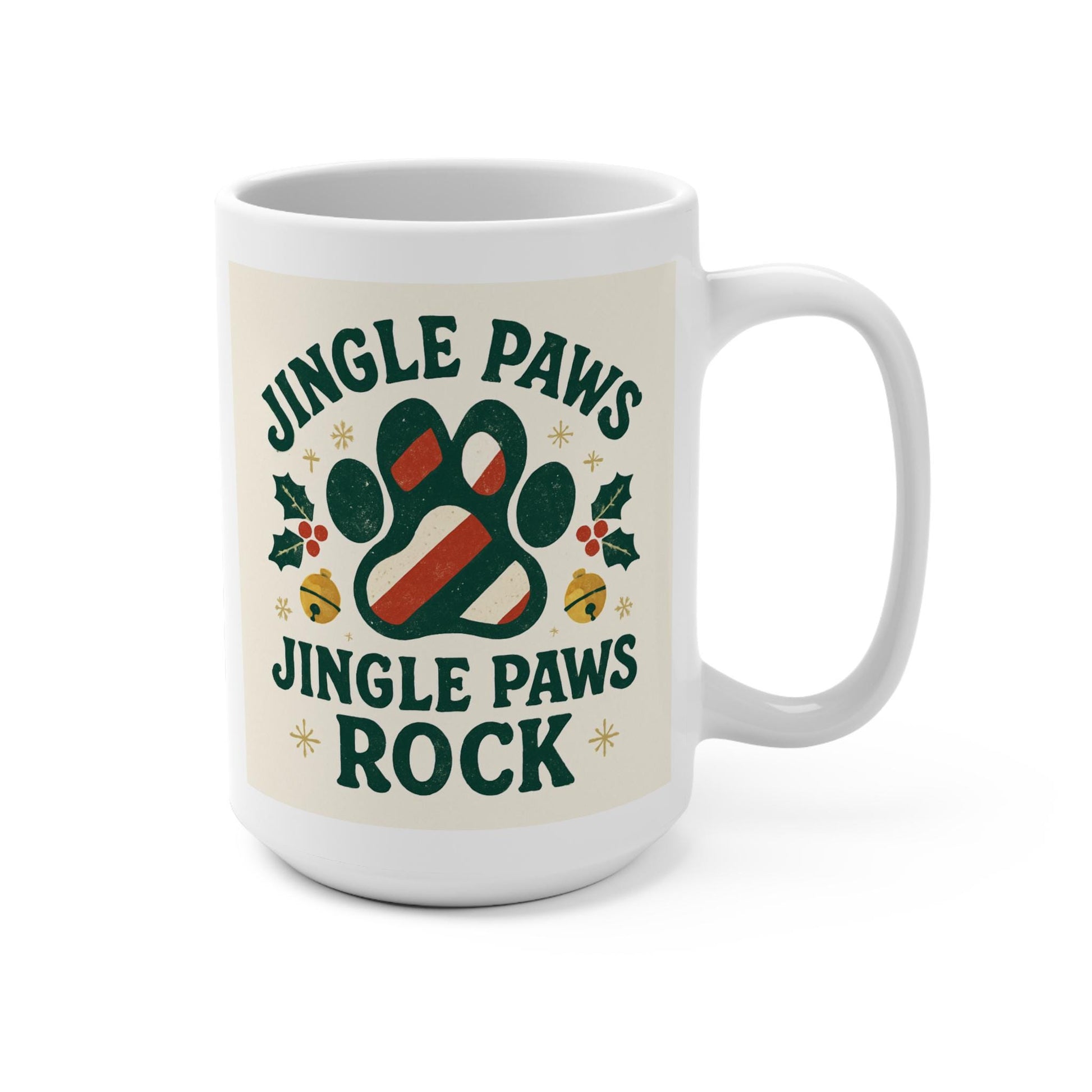 Jingle Paws Ceramic Mug Dog Lover Christmas Gift | Loki's Shop Too