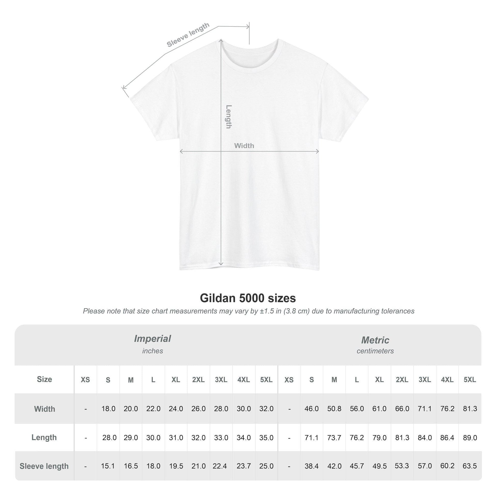 america 250th anniversary t-shirt Size Chart