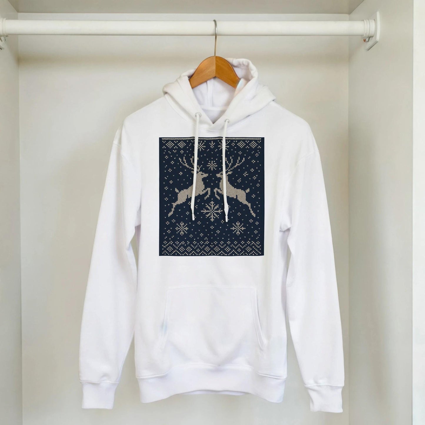 Vintage Nordic Style Pullover Hoodie Cozy Hoodie Timeless Design Sweater Clothing Warm Winter Outfit | Loki's Shop Too