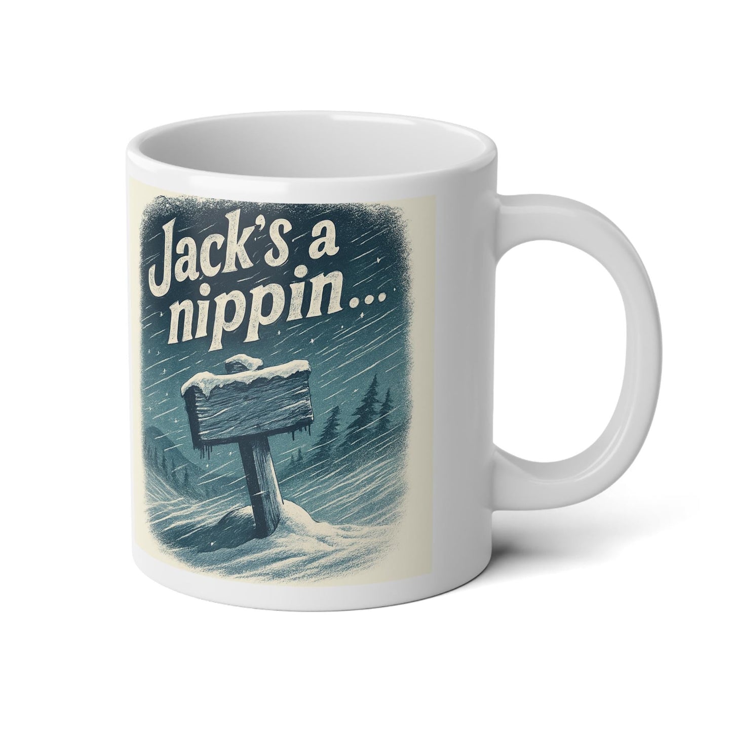 Winter Wonderland Jumbo Mug Christmas Snowy Scene Coffee Cup | Loki's Shop Too