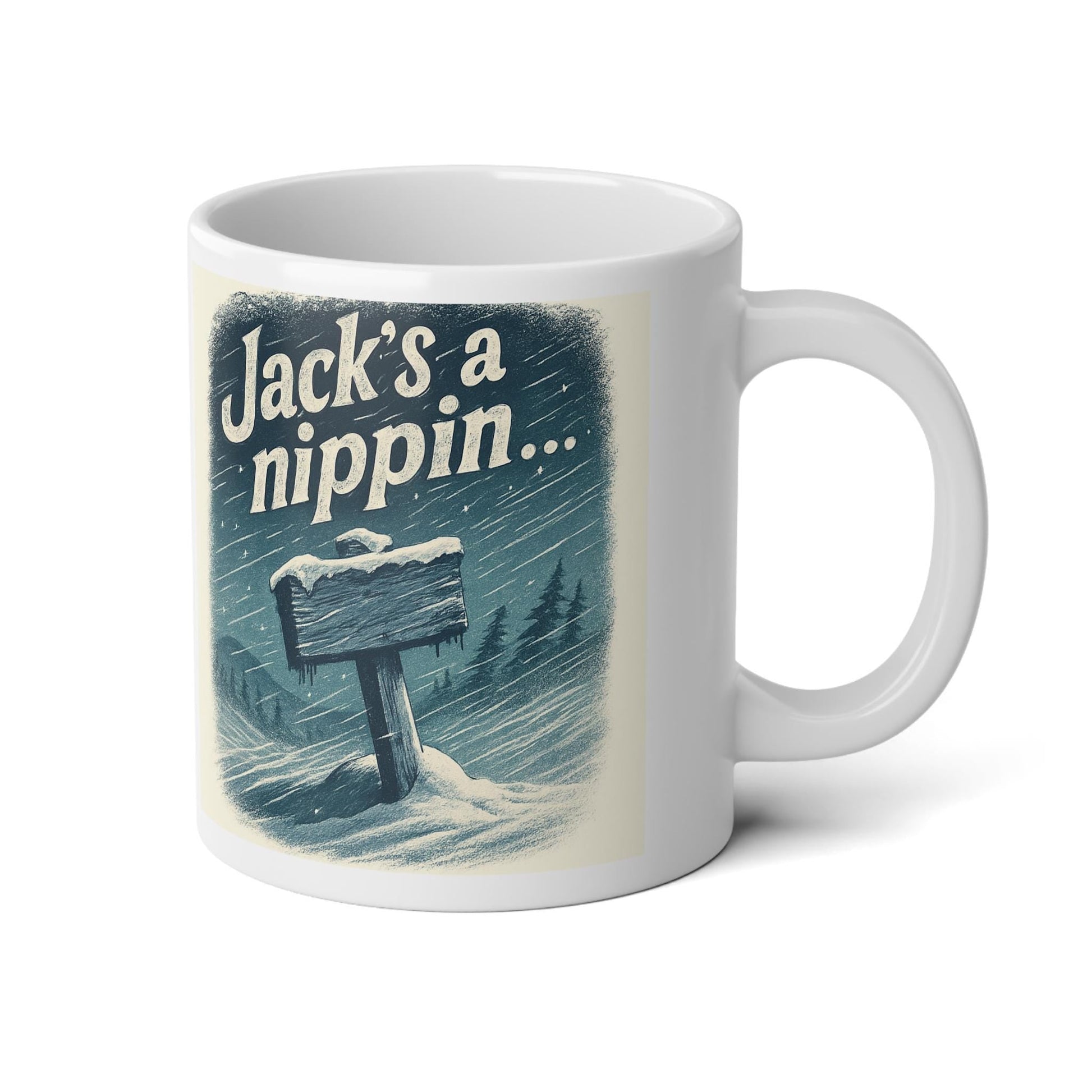 Winter Wonderland Jumbo Mug Christmas Snowy Scene Coffee Cup | Loki's Shop Too