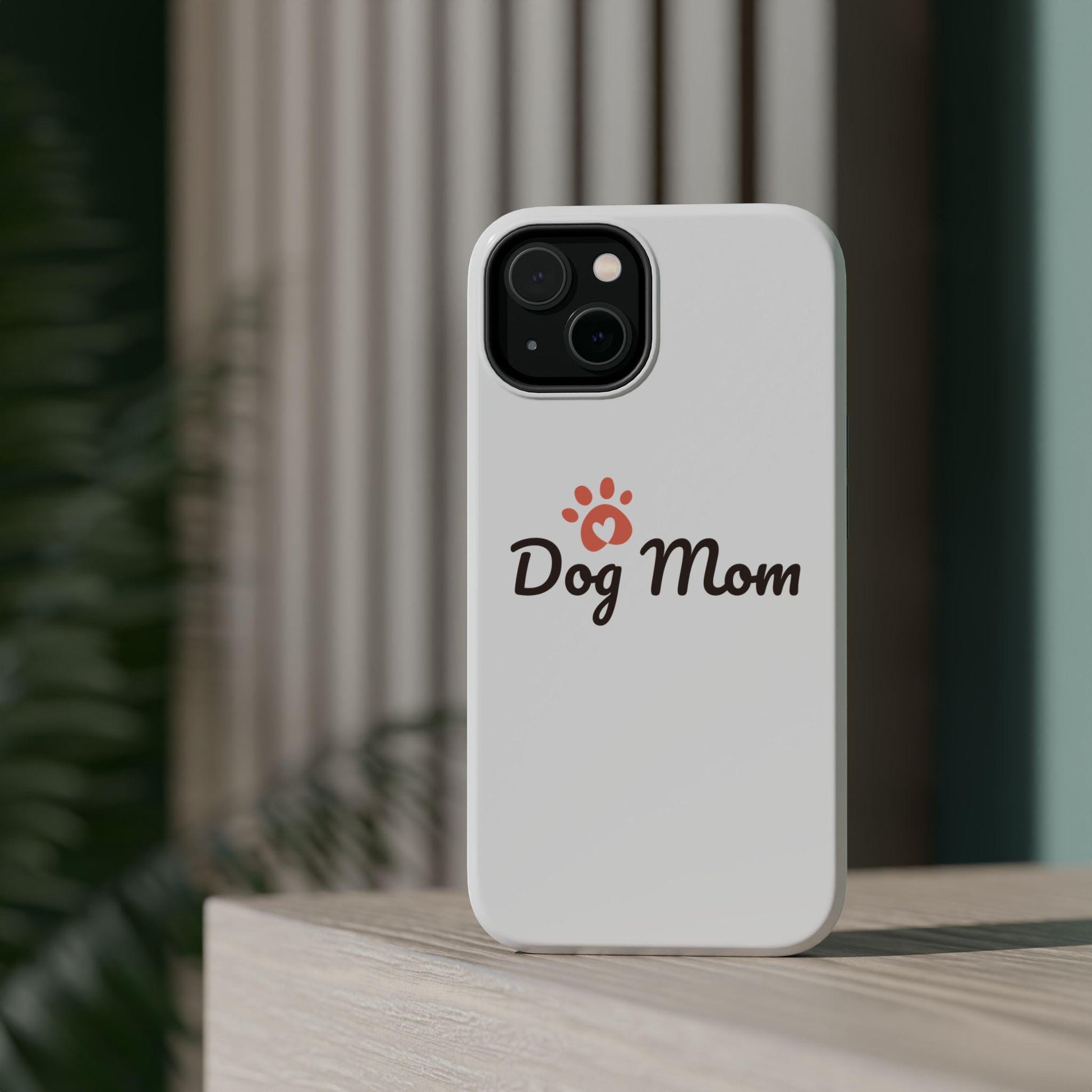 Dog Mom Magnetic Impact-Resistant Phone Cases, Cute Dog Lover Gift, Pet Owner Accessory, Durable iPhone Case, Paw Print Design, Holidays | Loki's Shop Too