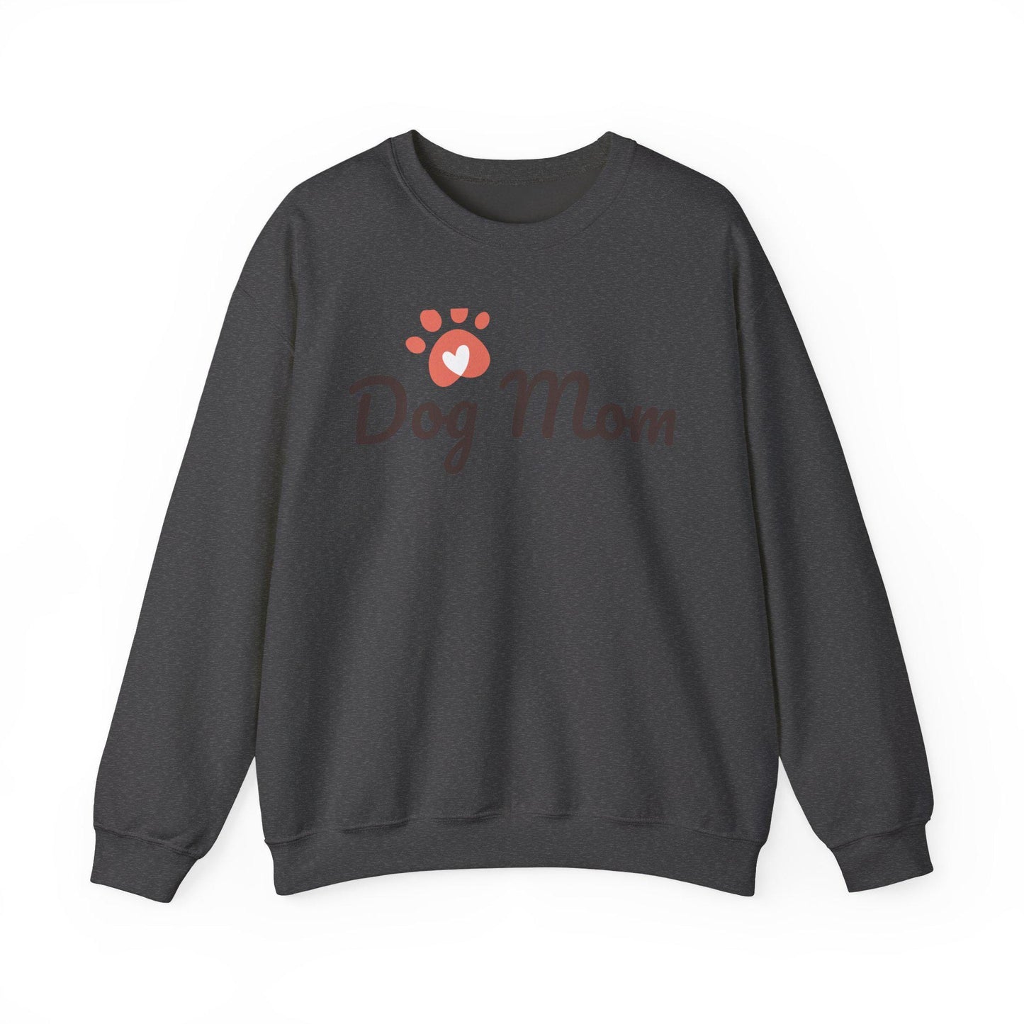 Dog Mom Crewneck Sweatshirt, Gift for Dog Lovers, Cozy Animal Lover Apparel, Pet Mom Sweatshirt, Perfect for Birthdays, Casual Wear | Loki's Shop Too