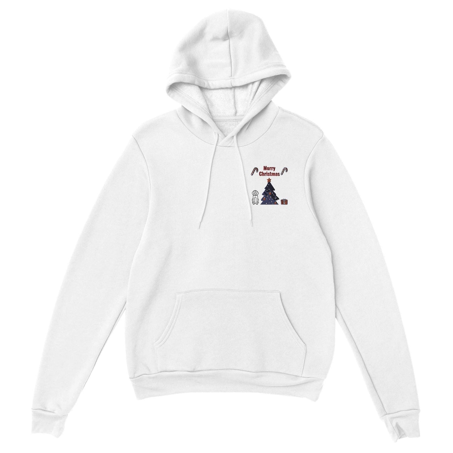 Merry Christmas Dog Hoodie Unisex Holiday Pullover