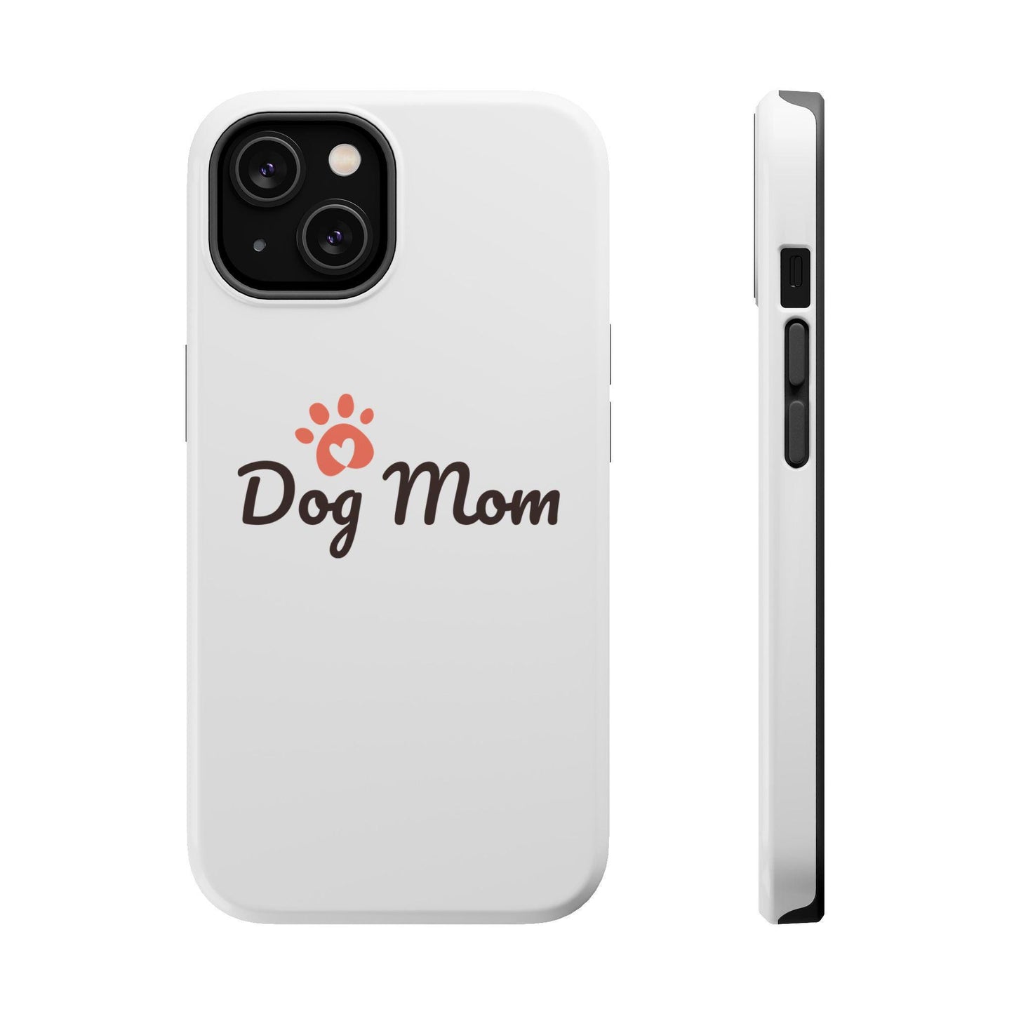 Dog Mom Magnetic Impact-Resistant Phone Cases, Cute Dog Lover Gift, Pet Owner Accessory, Durable iPhone Case, Paw Print Design, Holidays | Loki's Shop Too