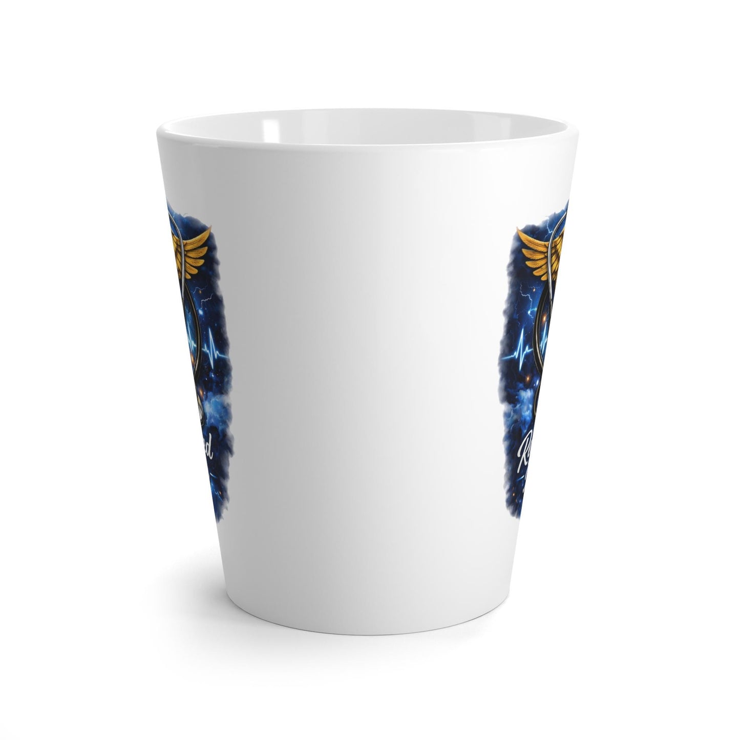 RN Themed Latte Mug | Nursing Medical Coffee Cup | Loki's Shop Too
