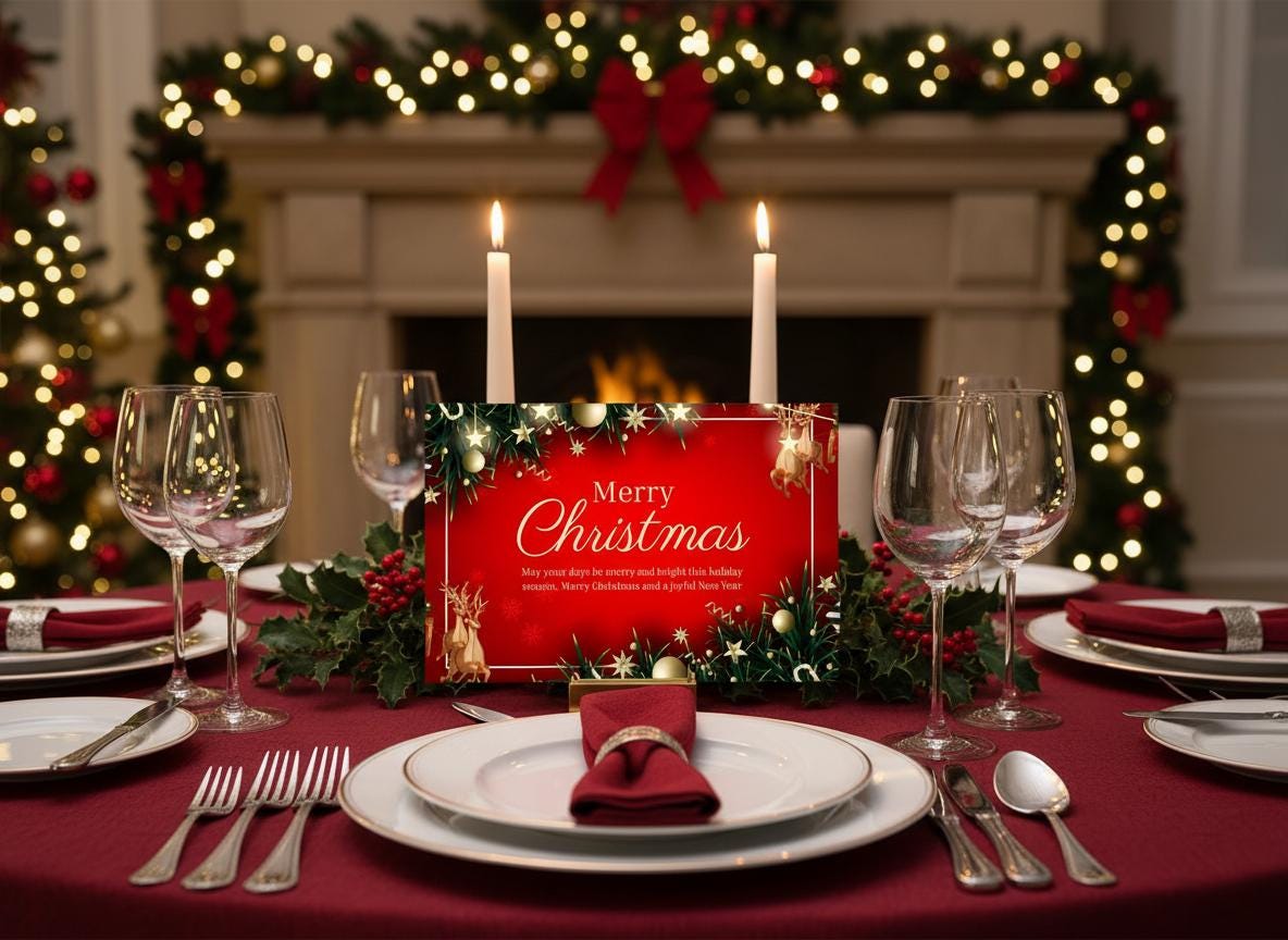 Editable Christmas Card Template | Canva Holiday Card (Digital Download)